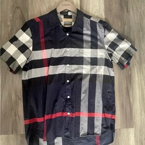 Mens Burberry Short sleeve button up
